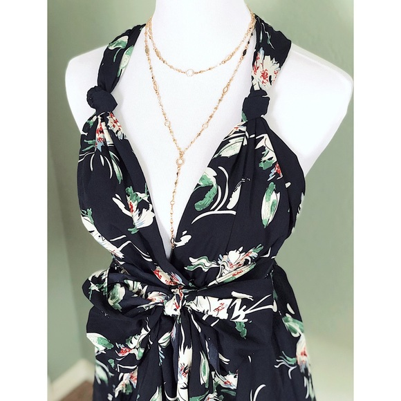 🍭Sweet Deal🍭[ Felicity ] Multi Tie Mini Dress - Picture 7 of 7